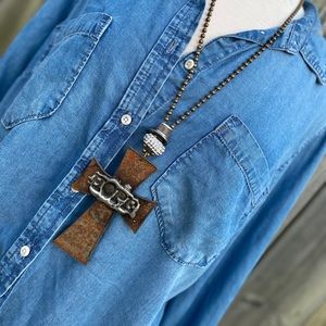 Hope, Pray, Love... Cross necklace